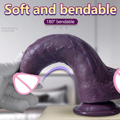 ดิลโด้ซิลิโคนสีดำขนาดใหญ่ถ้วยดูดที่สมจริงของเล่นอวัยวะเพศชายเลสเบียนปลอมอวัยวะเพศชายอุปกรณ์ทางเพศสำหรับผู้ชายผู้หญิงผู้ใหญ่18 +