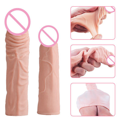 องคชาติซิลิโคนเหลวใช้ซ้ำได้อวัยวะเพศชายมีการชะลอการหลั่งอวัยวะเพศชายเซ็กซ์ทอยสำหรับผู้ชาย