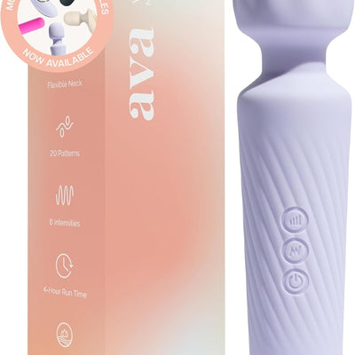Ava Vibrator Sex Toys – 4 Hour Battery Life | Water Resistant Body Safe Silicone | Clitoral Vibrators Couples Sex Toy with multi patterns and speeds– Clit Stimulator Vibrator for Women – Discreet Gift