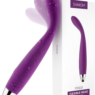 SVAKOM COCO Vibrator Dildo Sex Toys Finger Shaped - 8 Seconds to Climax Waterproof Vibes for Women - 5*5 Vibrations G Spot Clit Nipple Anal Personal Massagers Adult Toys