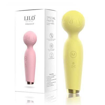 หญิง AV นวด Stick ชาร์จ Clitoral Stimulator น่ารักไมโครโฟนลักษณะ Mini Vibrator Magic Wand Vibrators สำหรับผู้หญิง