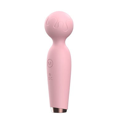 หญิง AV นวด Stick ชาร์จ Clitoral Stimulator น่ารักไมโครโฟนลักษณะ Mini Vibrator Magic Wand Vibrators สำหรับผู้หญิง