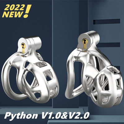 CHASTE BIRD 316 Stainless Steel Python V2.0 3D Printed Cock Mamba Cage Penis Ring Male Cobra Chastity Device Adult Sex Toys