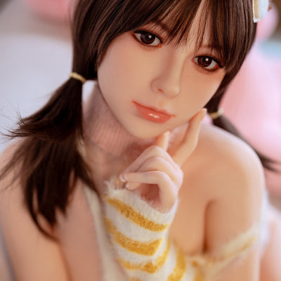 Norma / 150cm Head Full TPE Asian Girl Realistic Flat Chest Sex Doll [thdoll-1008]