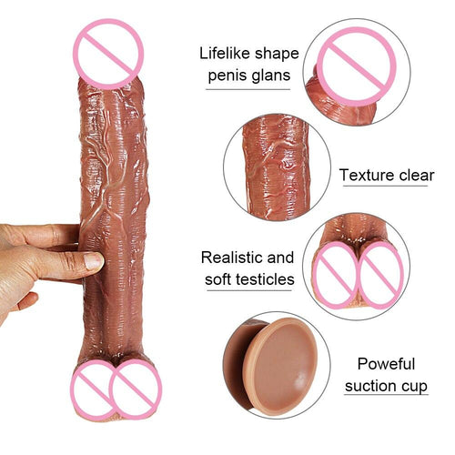 Long Penis Realistic  Dildos for Women Lesbian Toys Big Fake Dick Soft Silicone Females Masturbation Sex Adult Erotic Product