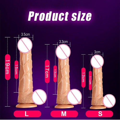 Realistic Female Vibrator Dildo Huge Remote Control Penis with Suction Cup G-Spot Masturbation Sex Toys for Women