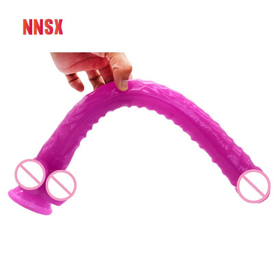 NNSX Super Long Sex Products Dildo Flexible Masturbation G Spot Stimulation 41CM Ass Plug Adult Toy for Woman Big Booty Sex Toy