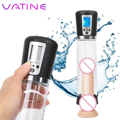 VATINE Electric Sex Toys for Men Penis Enlarger Extender Male Masturbation Penis Enhancement Vacuum Pump Automatic Penis Pump